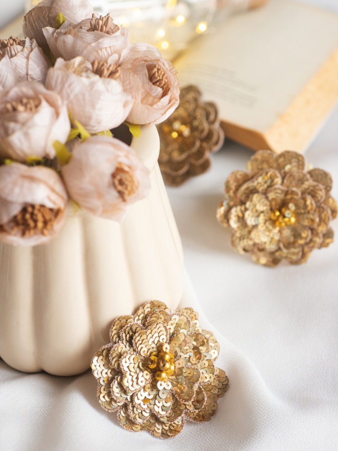 

Choko Women Gold-Toned Embellished French Barrette