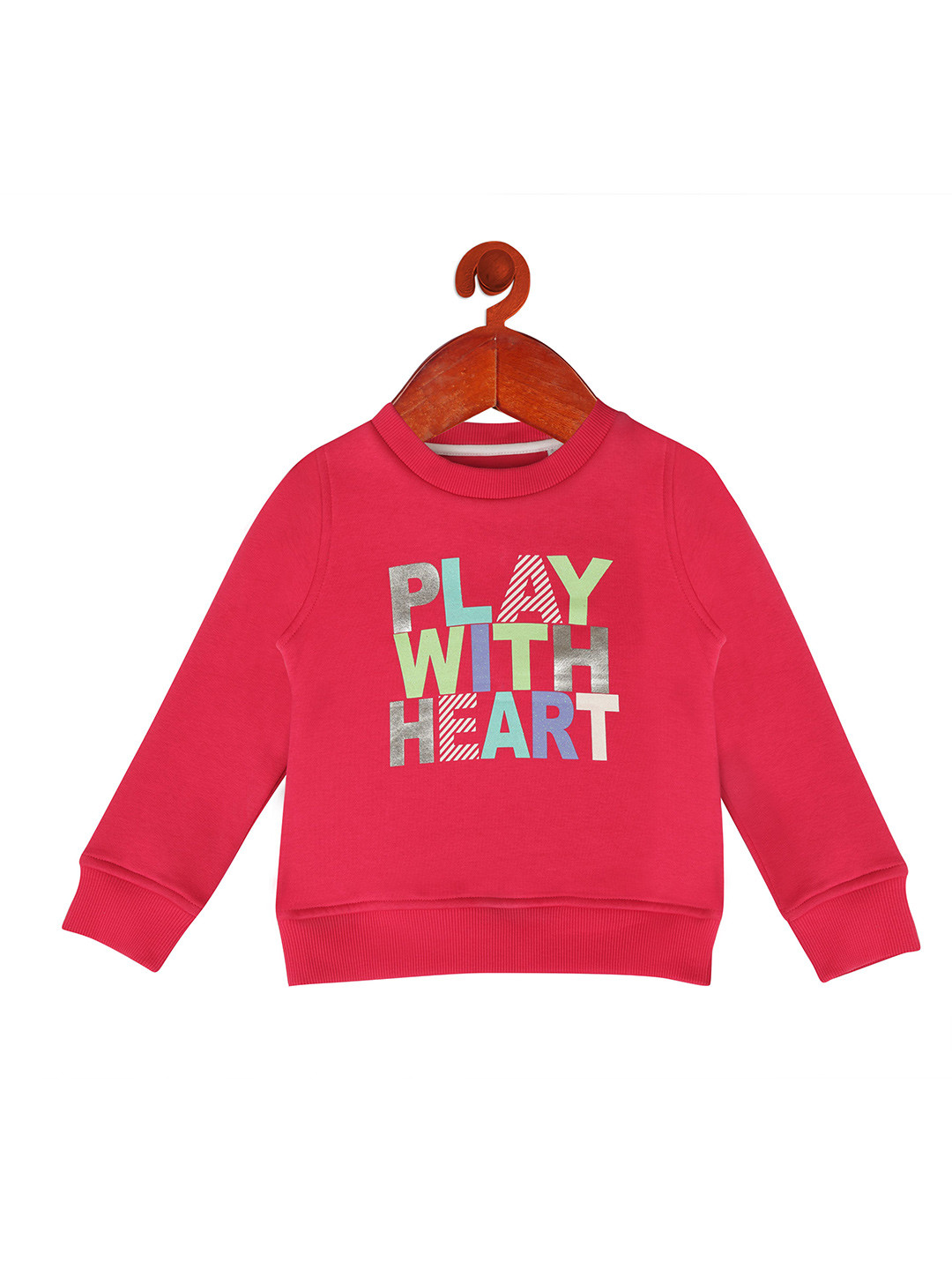 

Tiny Girl Girls Pink Printed Cotton Sweatshirt
