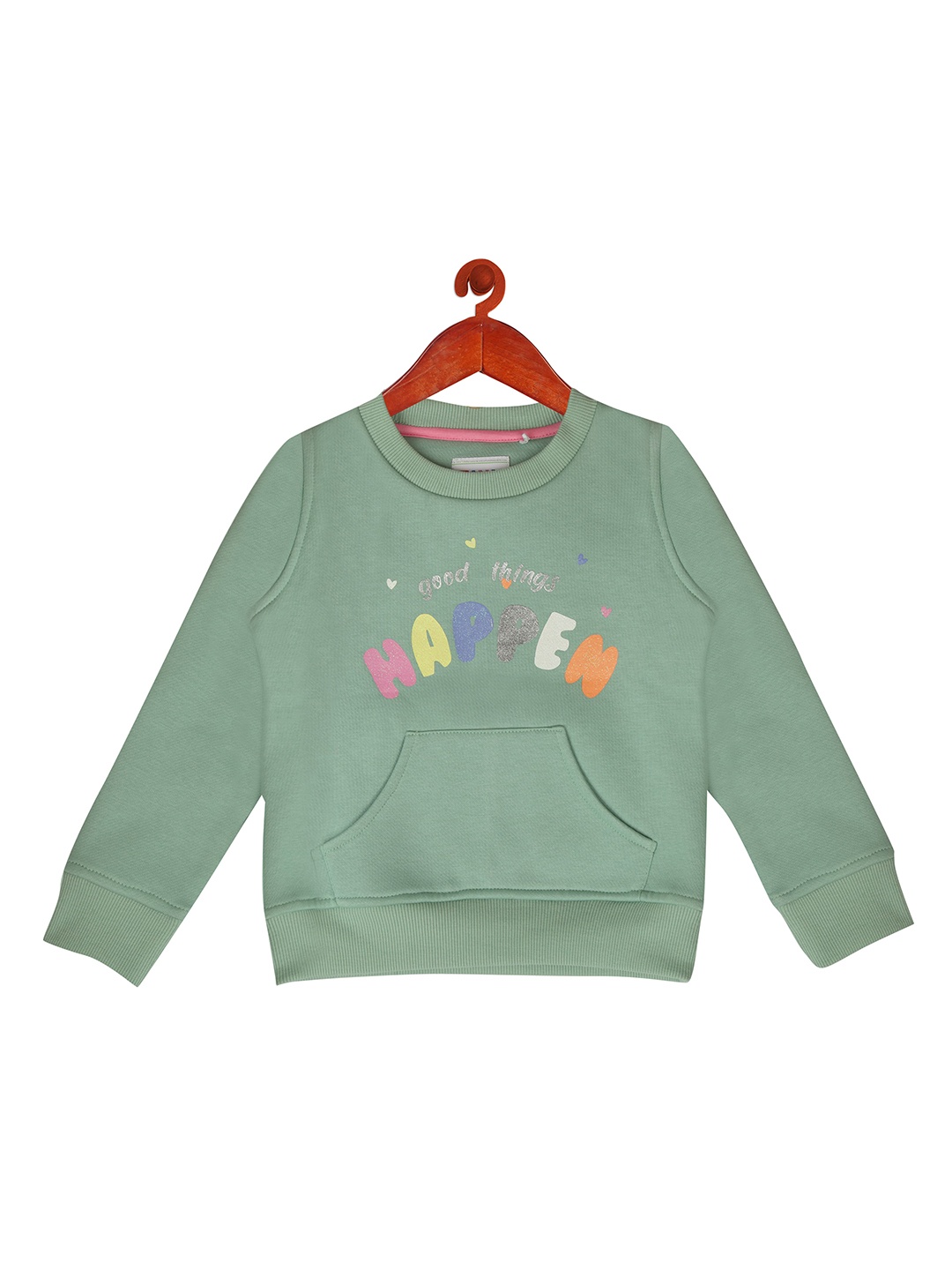 

Tiny Girl Girls Green Printed Sweatshirt