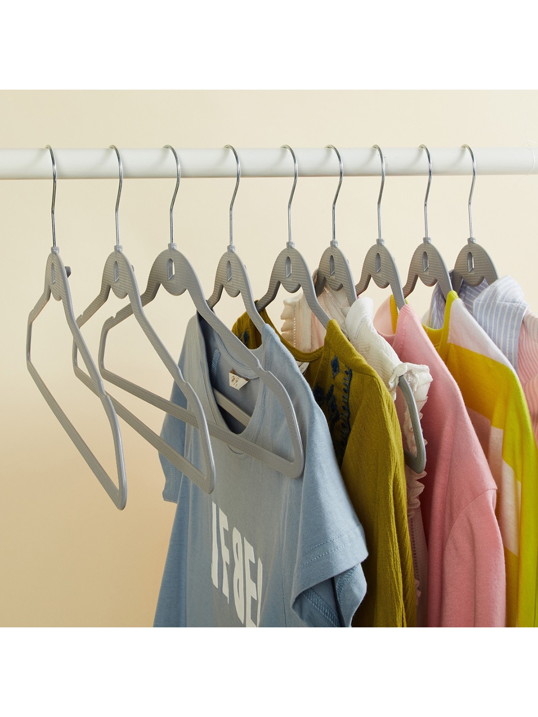 

Home Centre Grey Textured Clothes Hanger