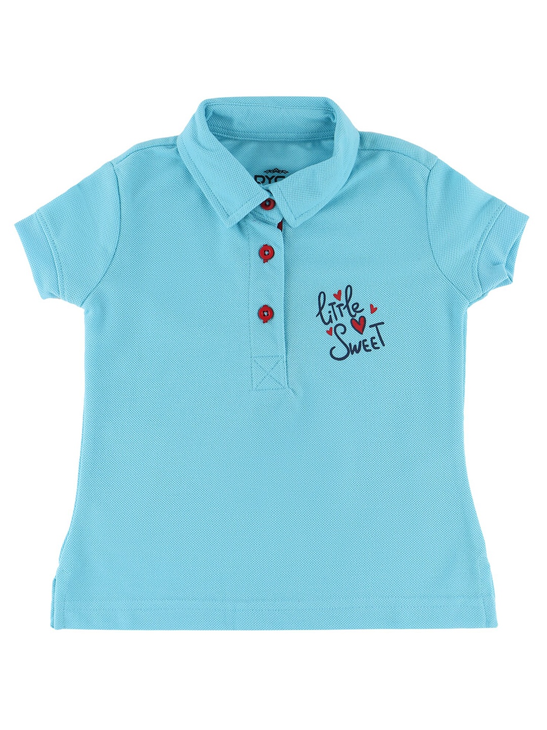 

DYCA Girls Blue Polo Collar T-shirt