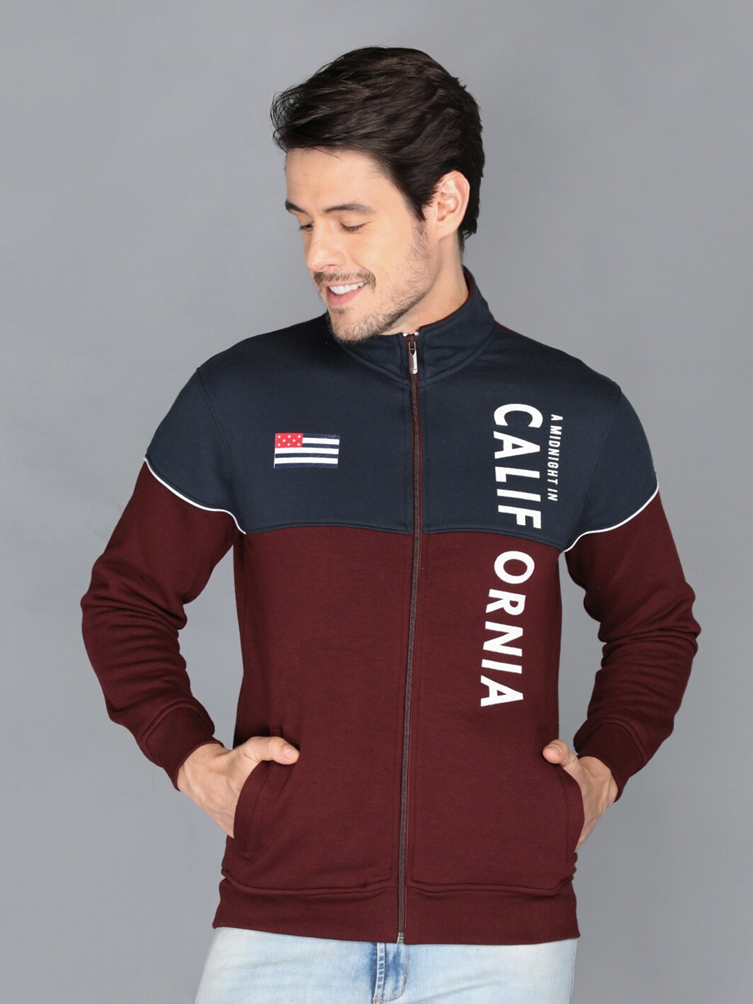 

PROTEX Men Maroon Sweatshirt