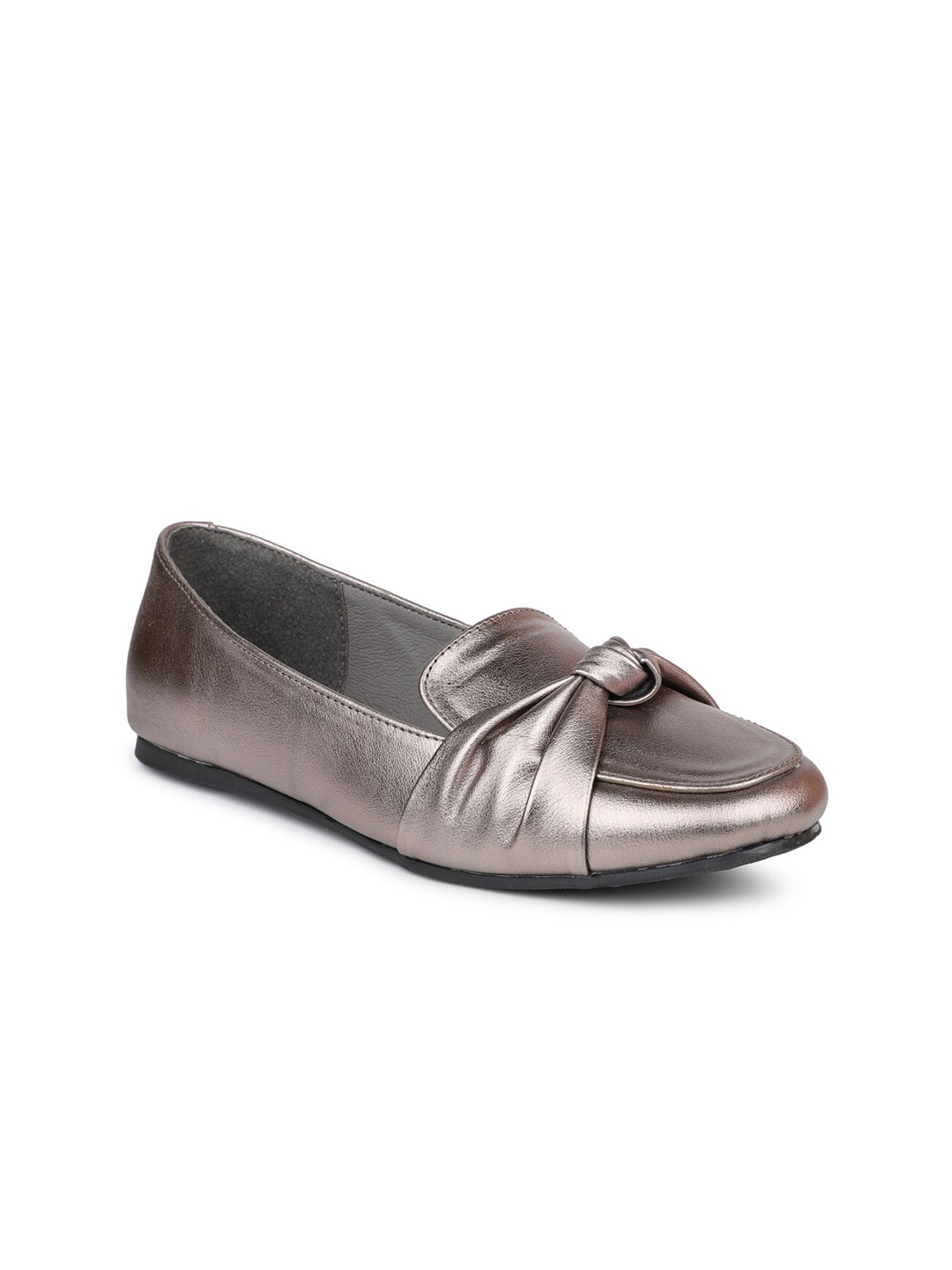 

Inc 5 Women Gunmetal-Toned Ballerinas Flats, Metallic