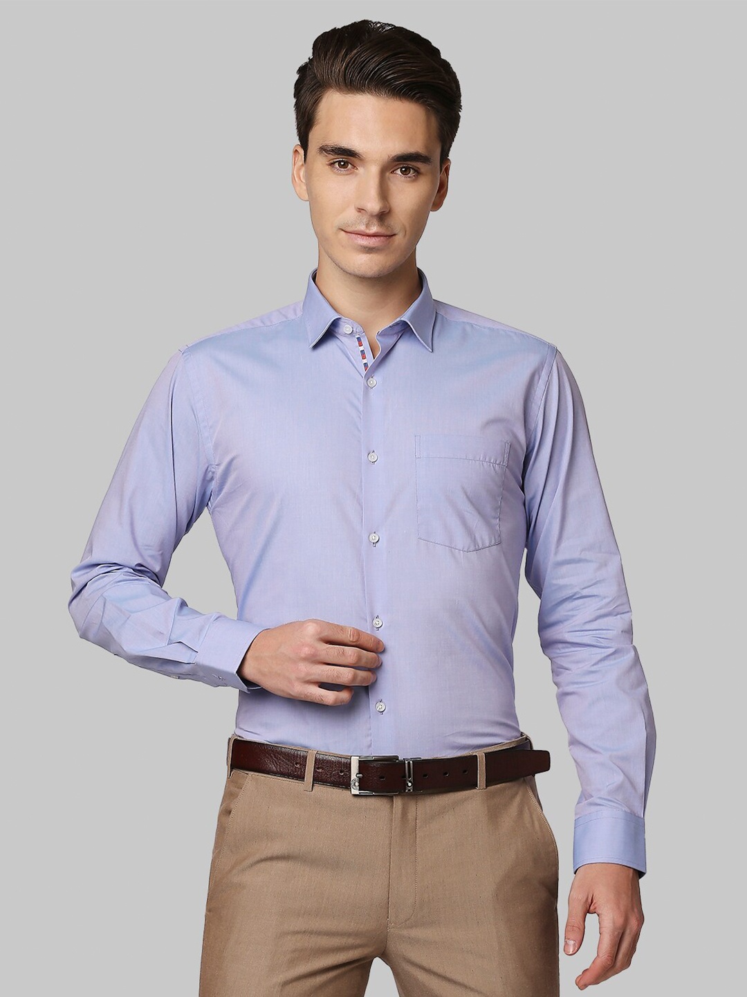 

Park Avenue Men Blue Slim Fit Casual Shirt