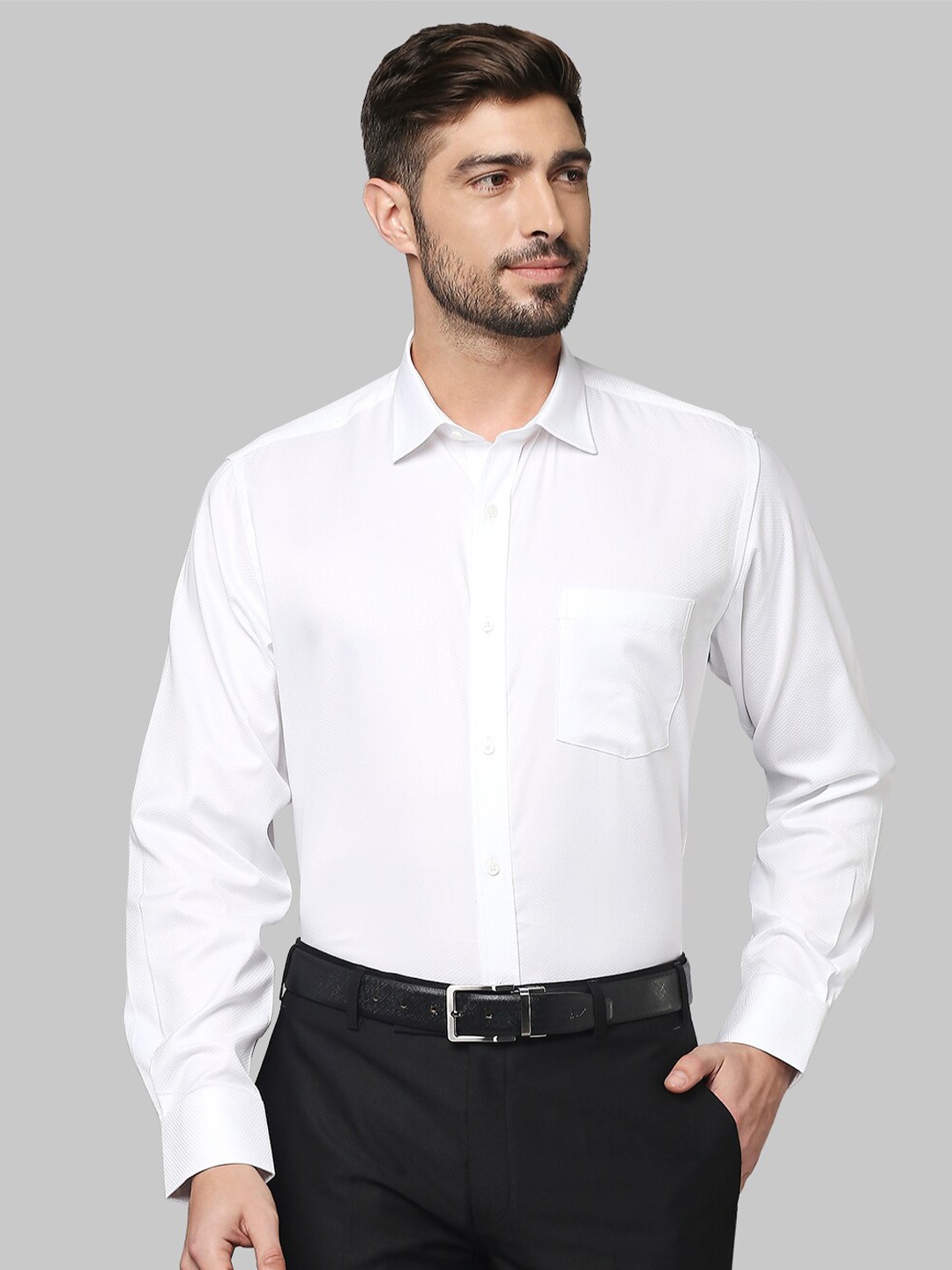 

Park Avenue Men White Formal Shirt