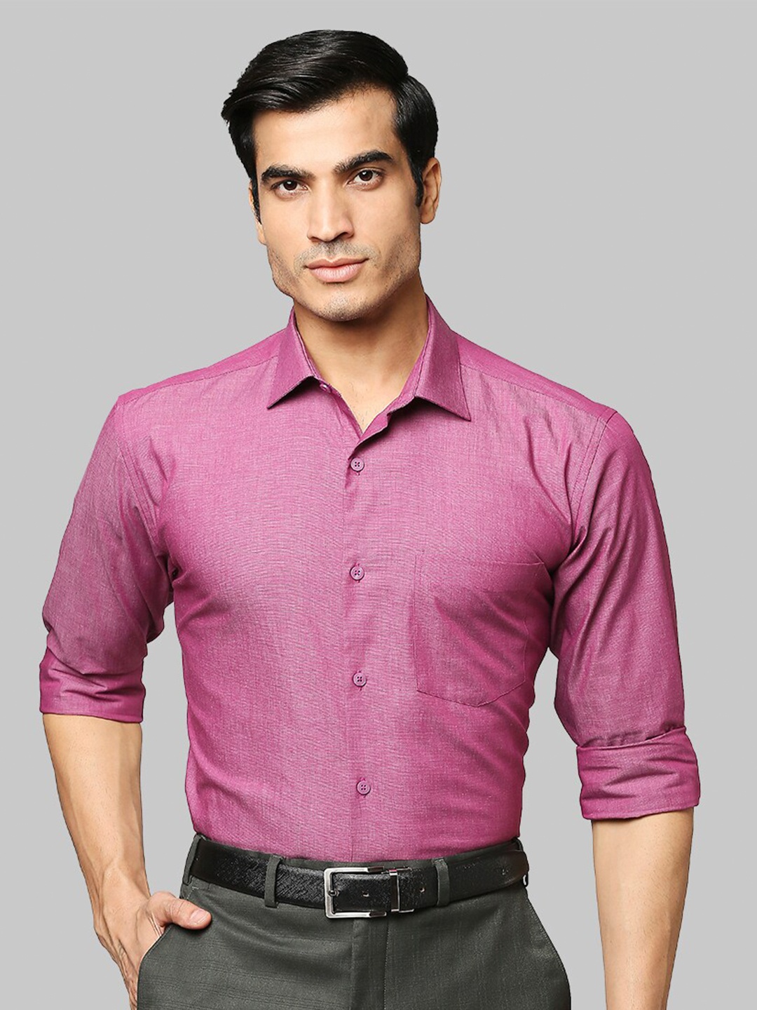

Park Avenue Men Purple Slim Fit Casual Shirt