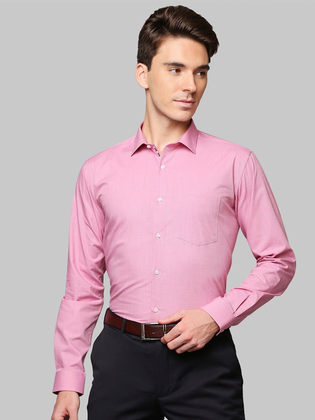 

Park Avenue Men Purple Slim Fit Casual Shirt