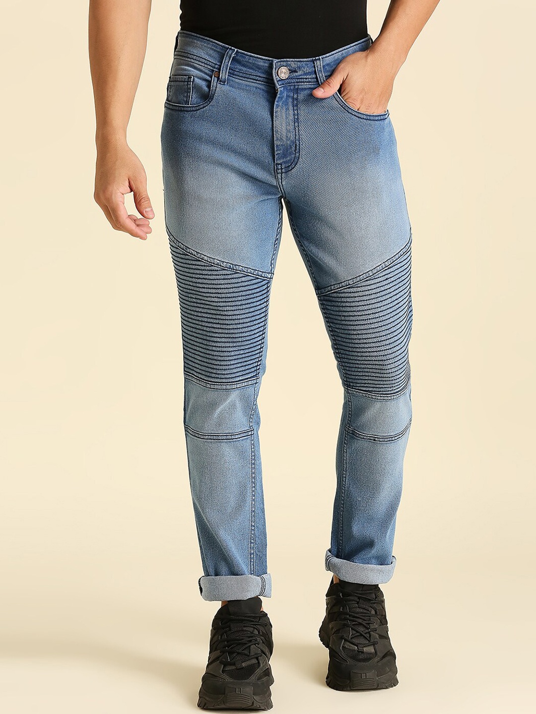 

High Star Men Blue Slim Fit Stretchable Cotton Jeans