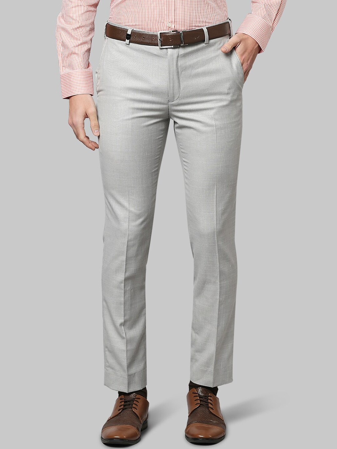 

Park Avenue Men Grey Slim Fit Trouser
