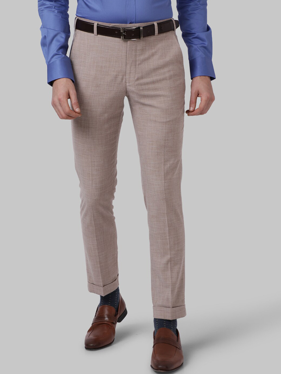 

Park Avenue Men Beige Slim Fit Trouser
