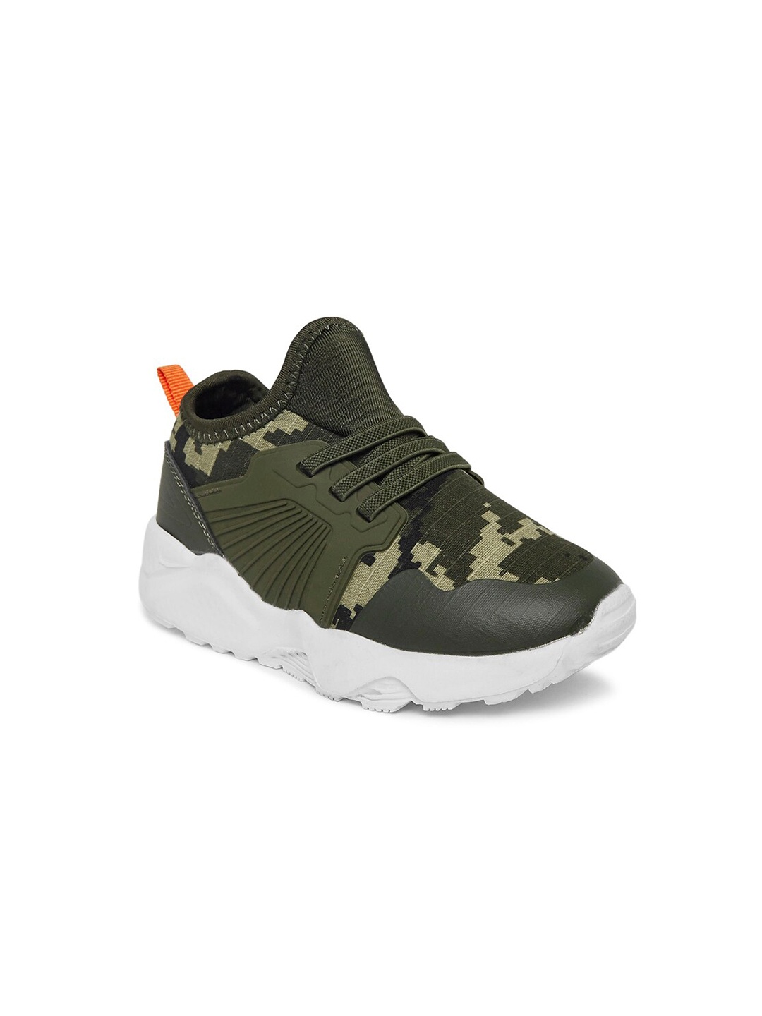 

Pantaloons Junior Boys Olive Green Textile Walking Non-Marking Shoes