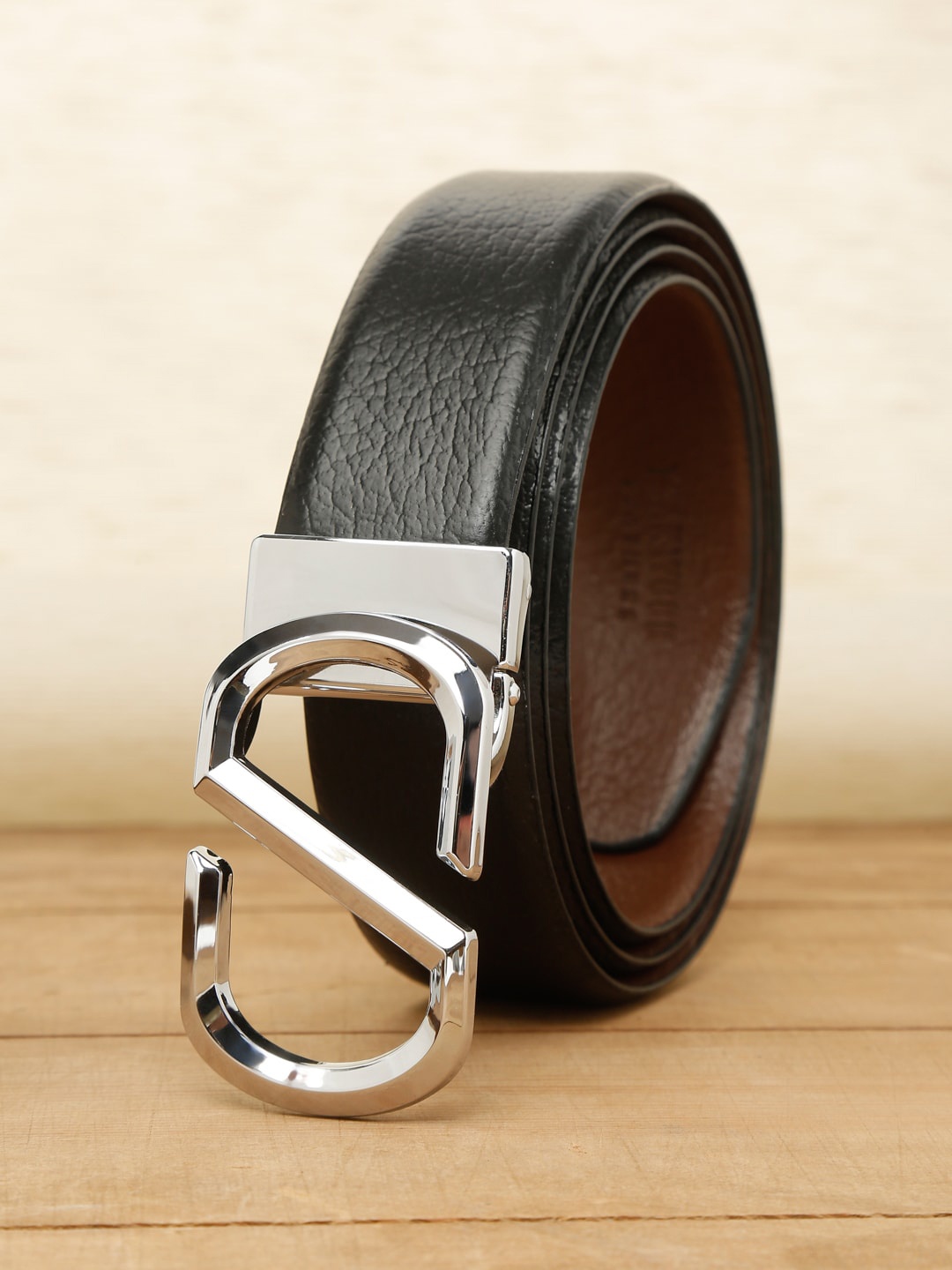 

Teakwood Leathers Men Black Belts