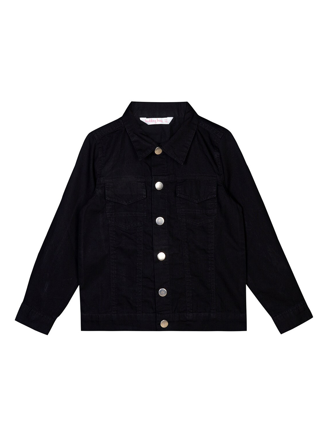 

Budding Bees Girls Black Outdoor Denim Jacket