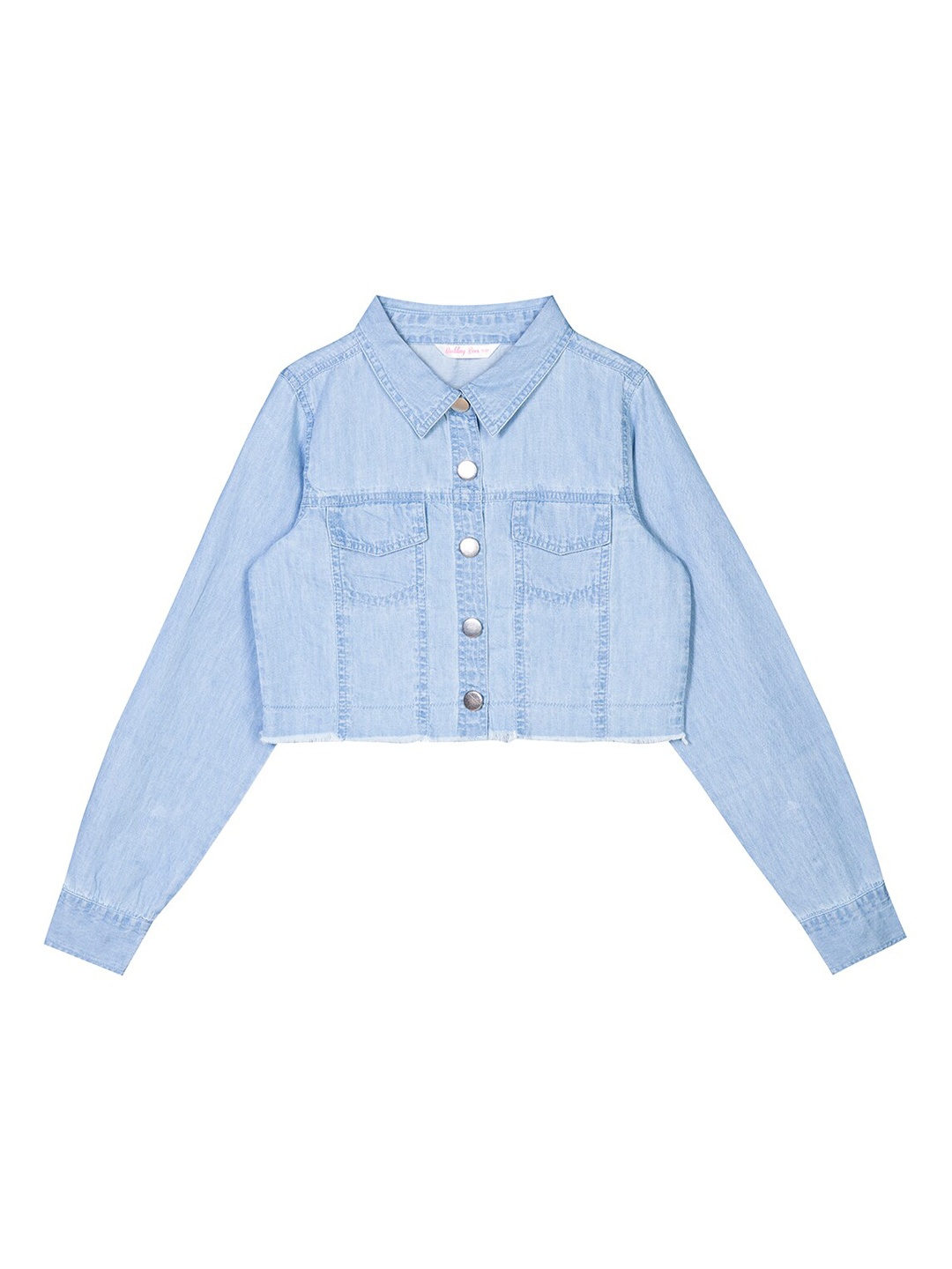 

Budding Bees Girls Blue Crop Outdoor Denim Jacket