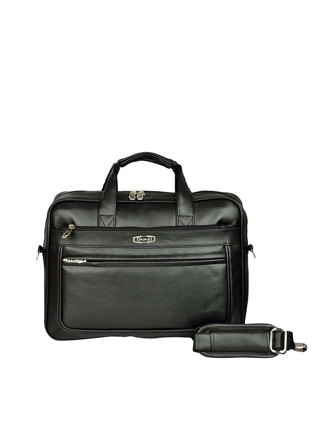 

ZIPLINE Unisex Black Textured Laptop Bag