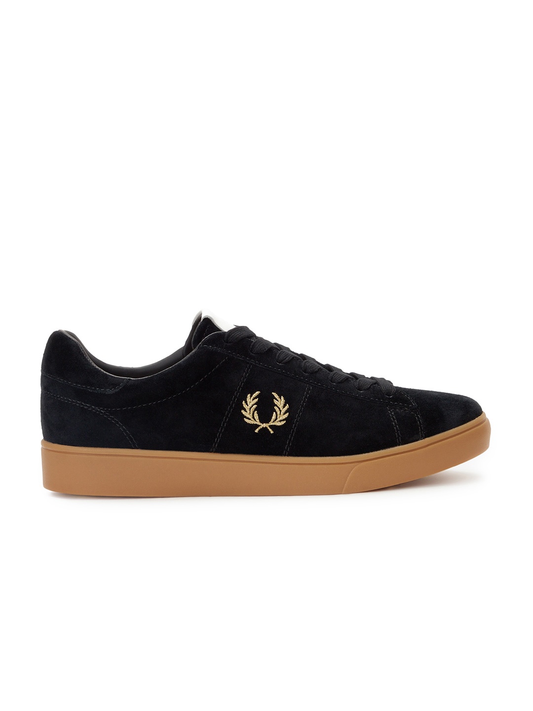 

Fred Perry Men Black Leather Lace-Up Sneaker