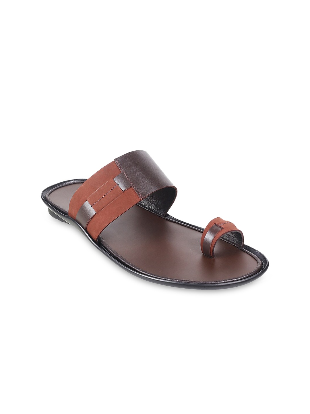 

Mochi Men Brown Leather Comfort Sandals