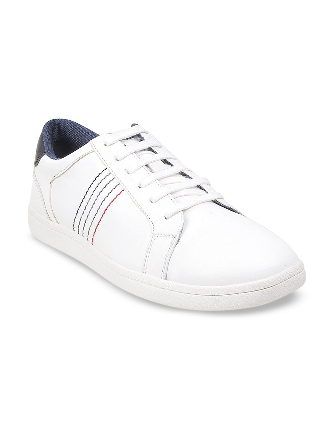 

Metro Men White Striped Sneakers