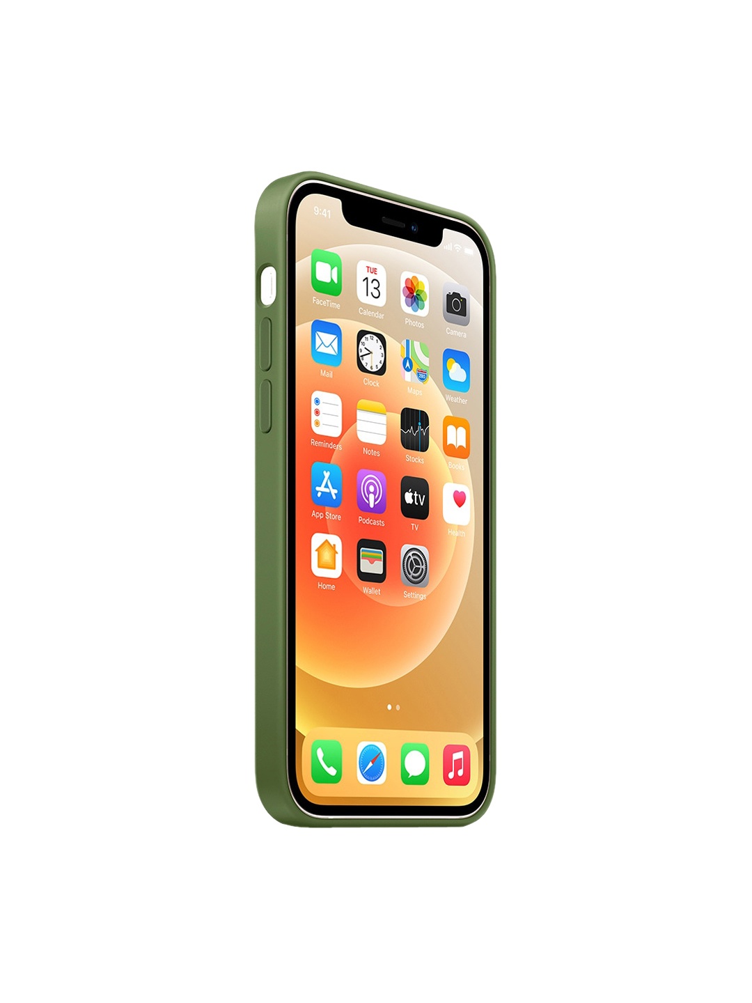 

TREEMODA Olive Green Solid iPhone 11 Back Case