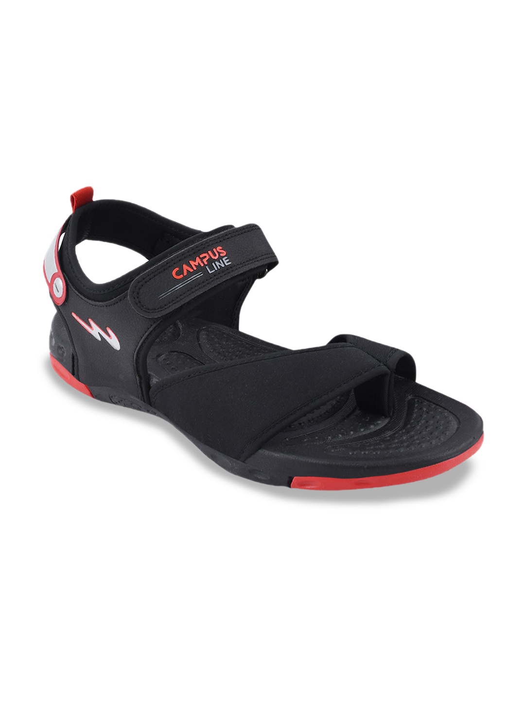 

Campus Men Sandals, Black