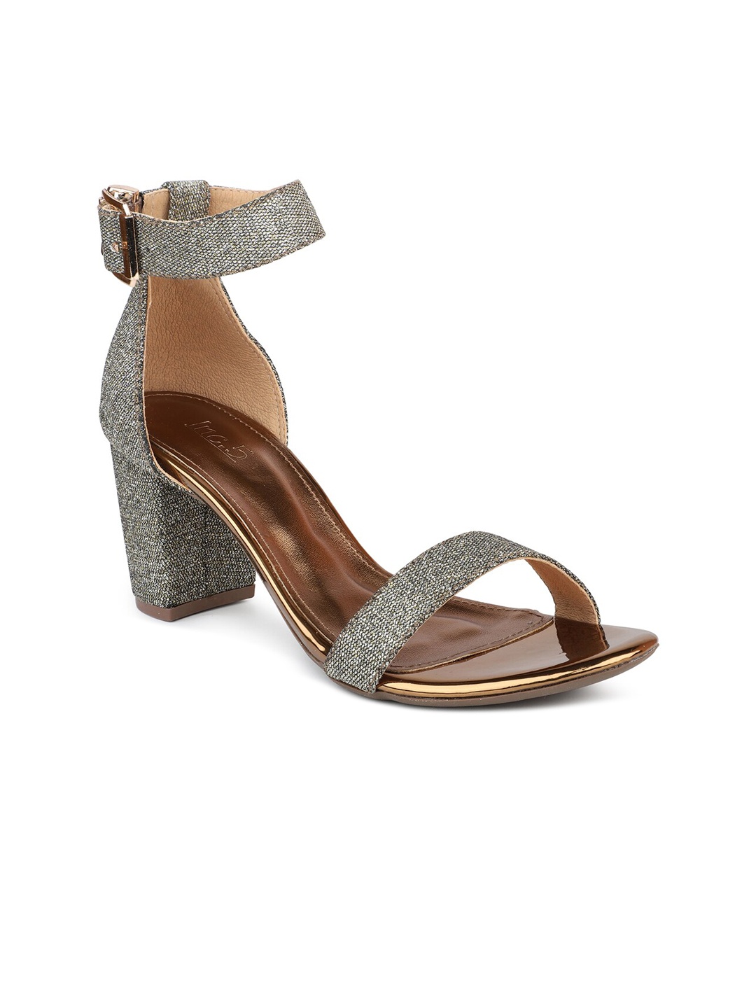 

Inc 5 Women Gold-Toned & Silver Party Block Heels