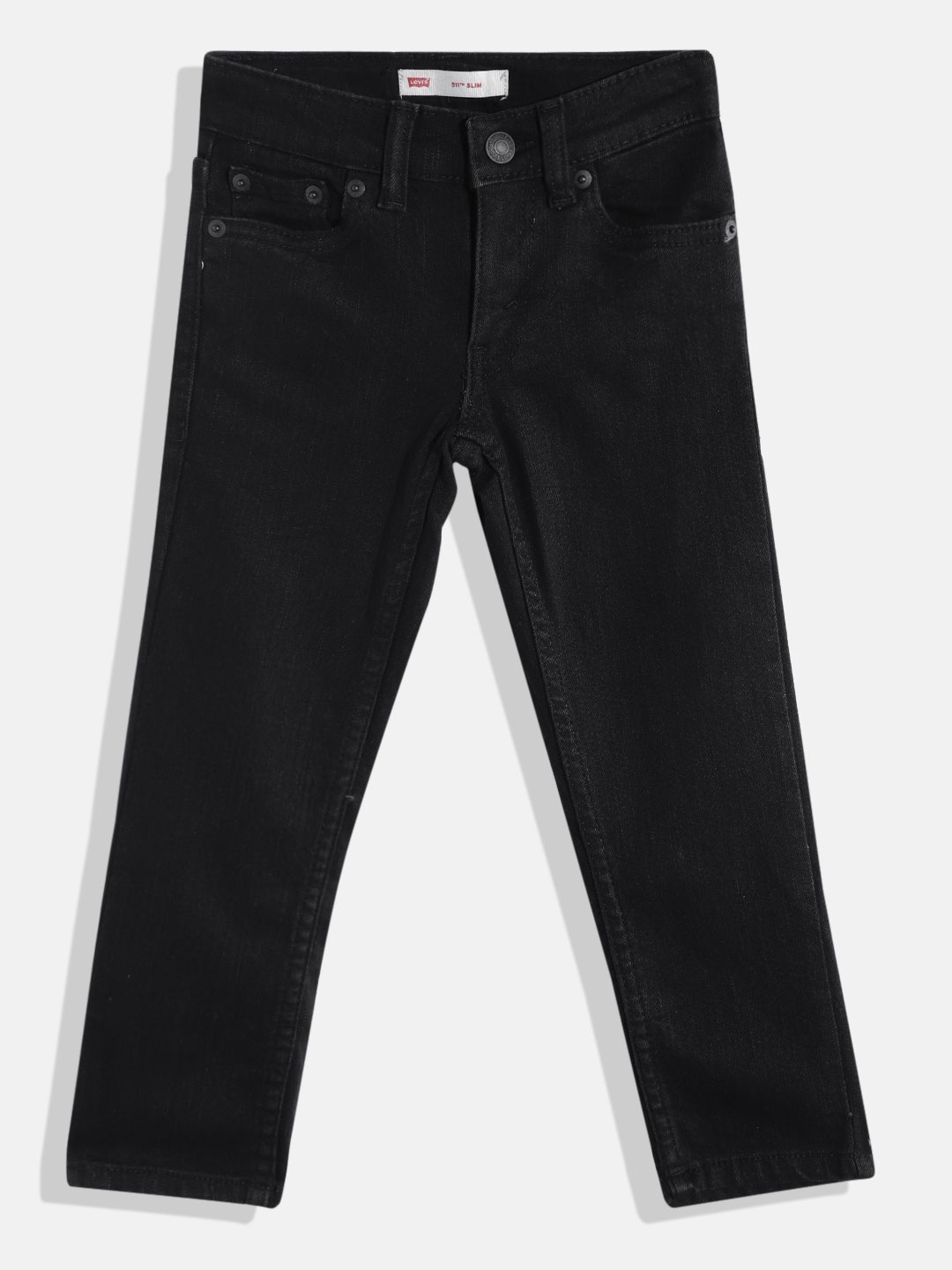 

Levis Boys Black Slim Fit Stretchable Jeans