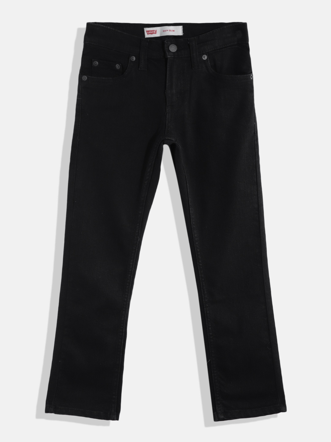 

Levis Boys Black Slim Fit Stretchable Jeans