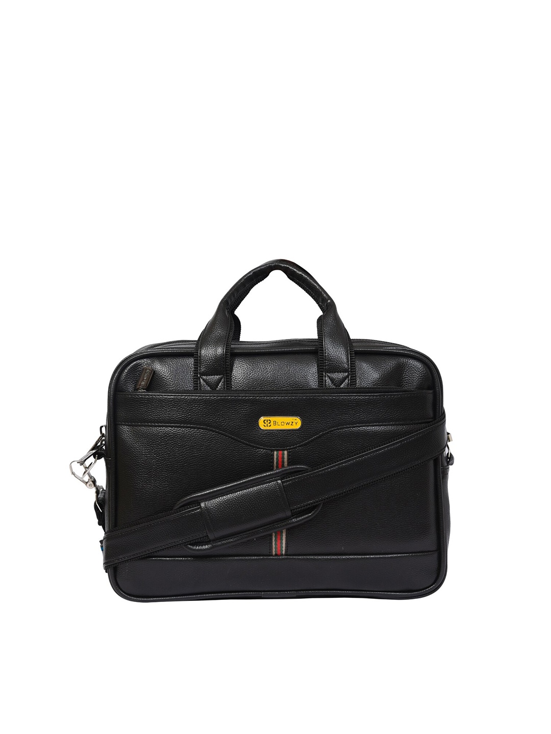 

Blowzy Bags Unisex Black PU Laptop Bag