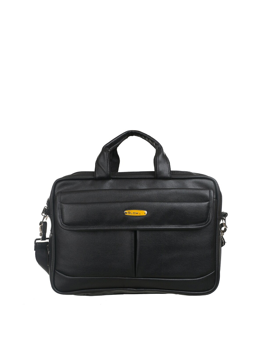 

Blowzy Bags Unisex Black PU Laptop Bag