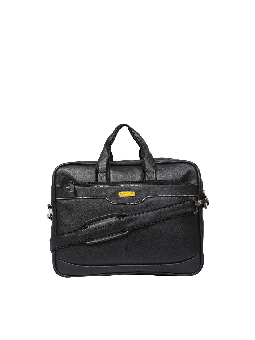 

Blowzy Bags Unisex Black PU Laptop Bag