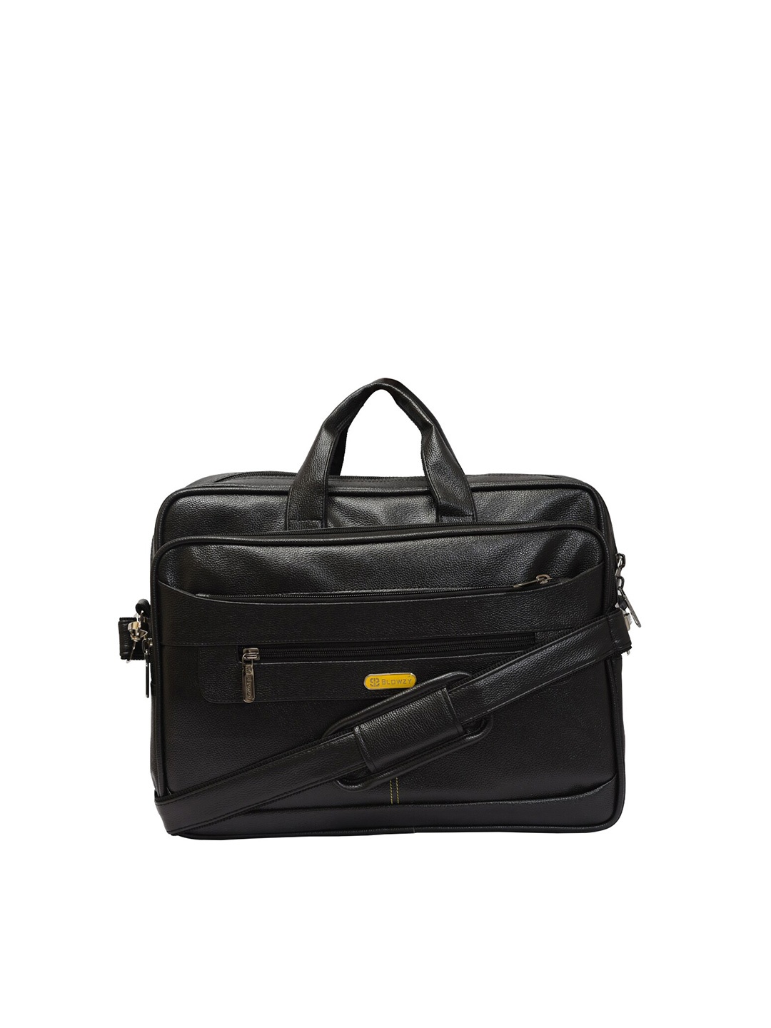 

Blowzy Bags Unisex Black PU Laptop Bag