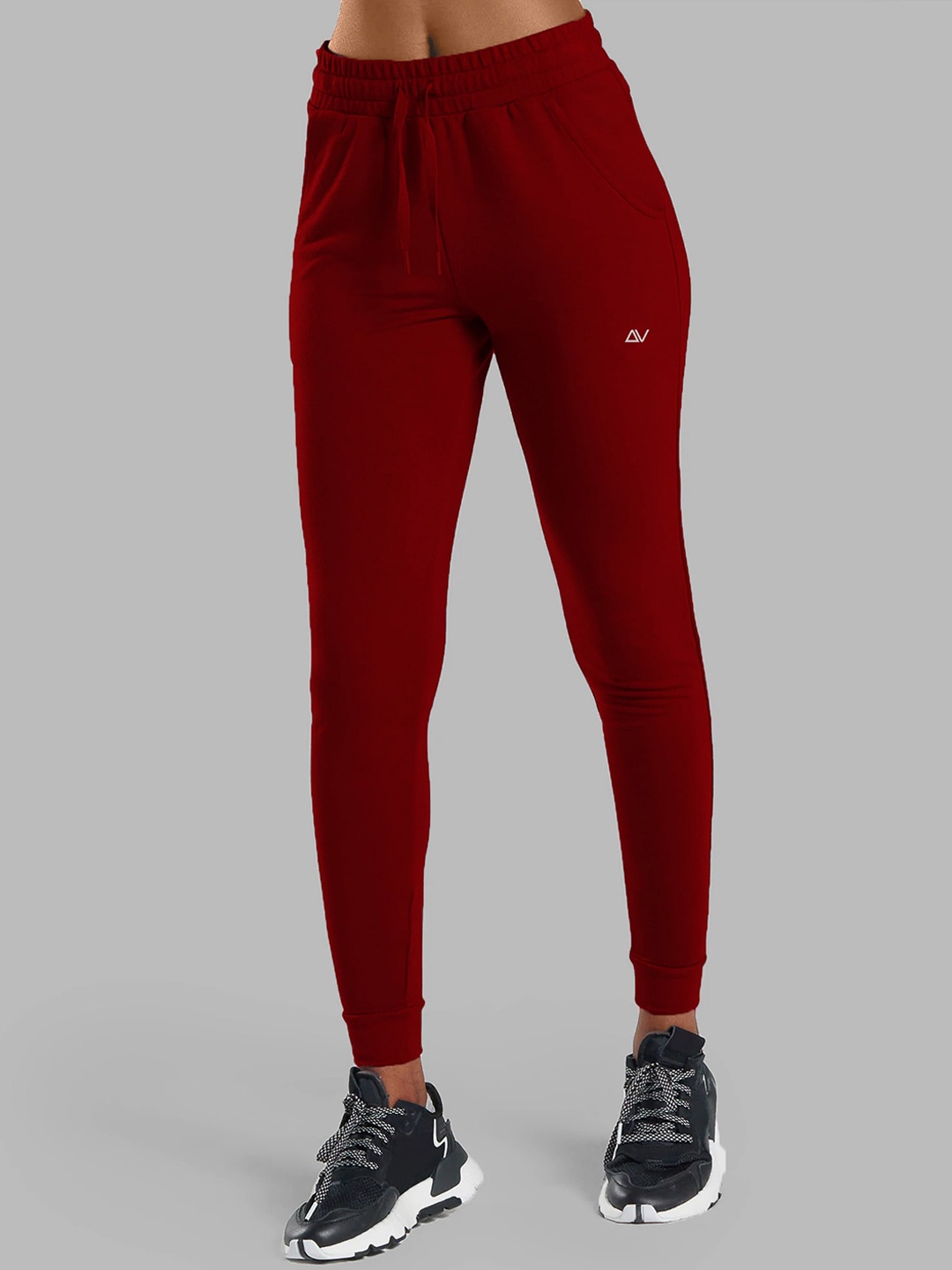 

ADDYVERO Women Maroon Solid Joggers