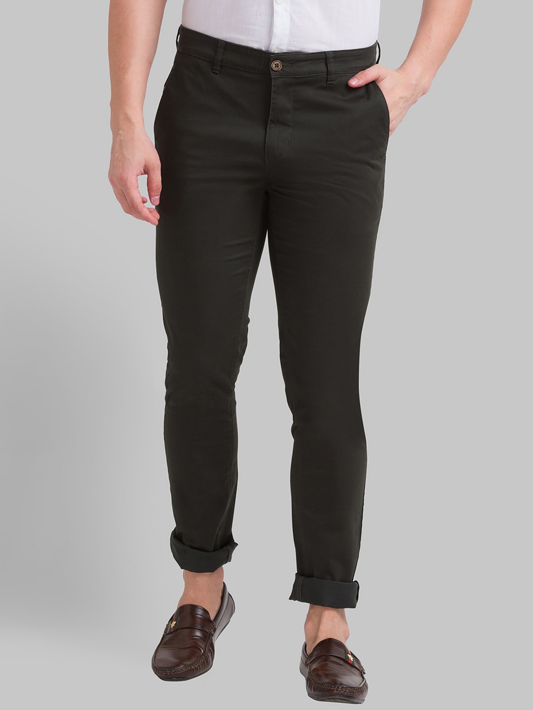 

Parx Men Black Slim Fit Trousers