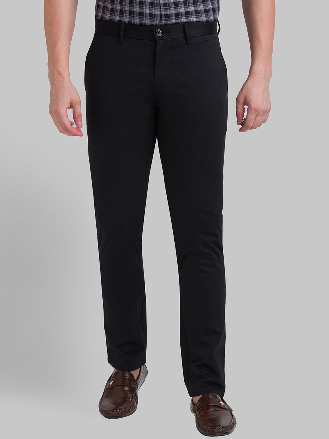

Parx Men Black Tapered Fit Trousers