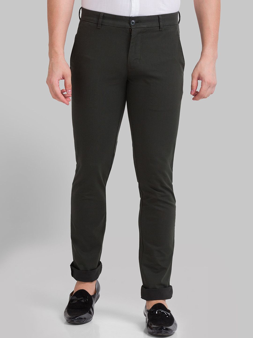 

Parx Men Green Tapered Fit Trouser