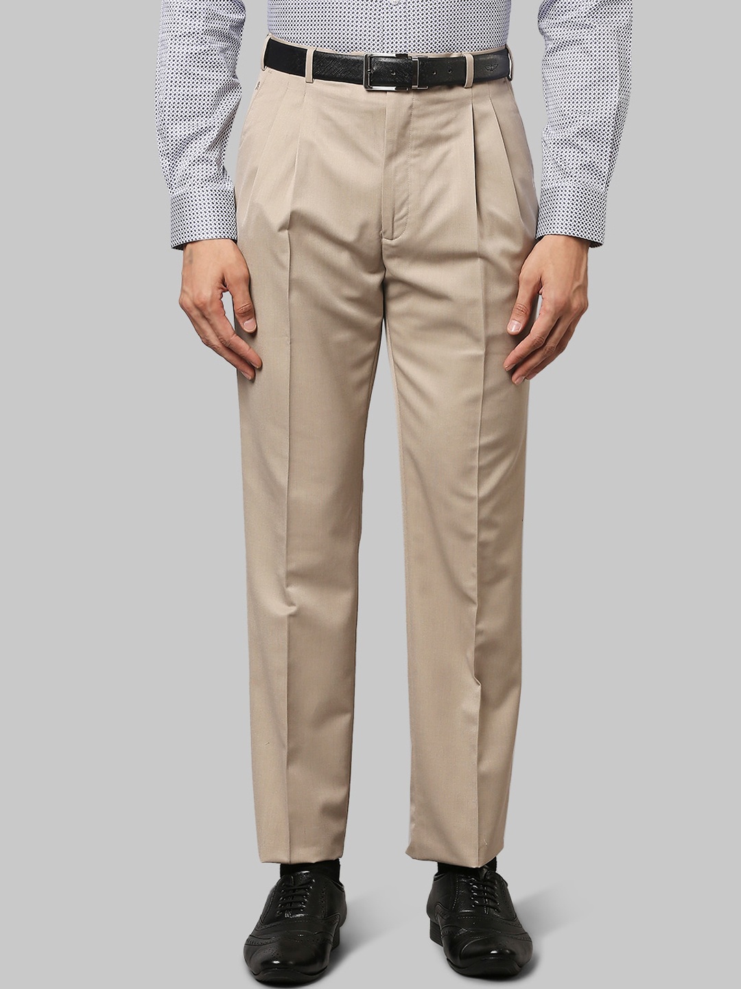 

Raymond Men Beige Trousers