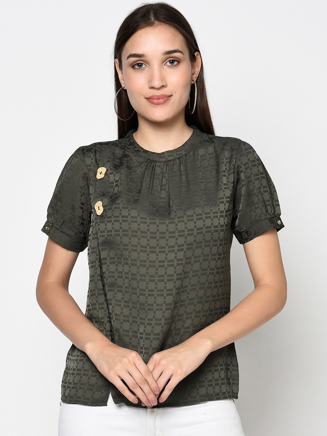 

Miss Grace Green Self Design Top