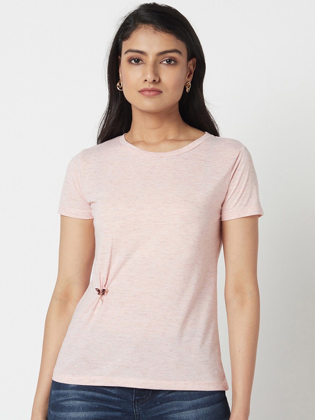 

Miss Grace WOMEN Solid Pink Top