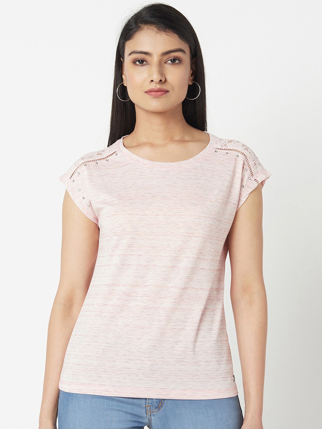 

Miss Grace Pink Extended Sleeves Top