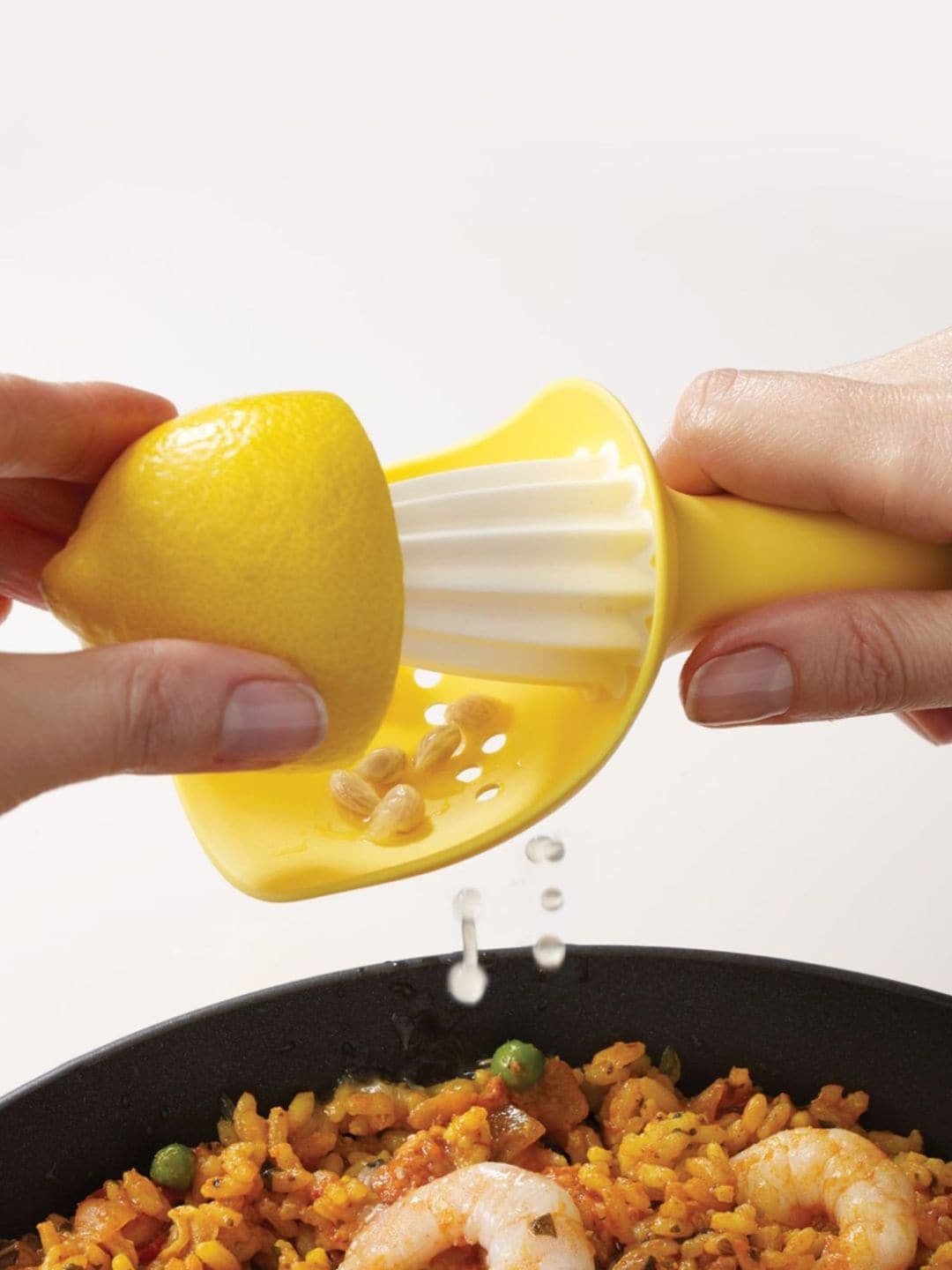 

Joseph Joseph Yellow Solid Citrus Reamer With Pip Catcher