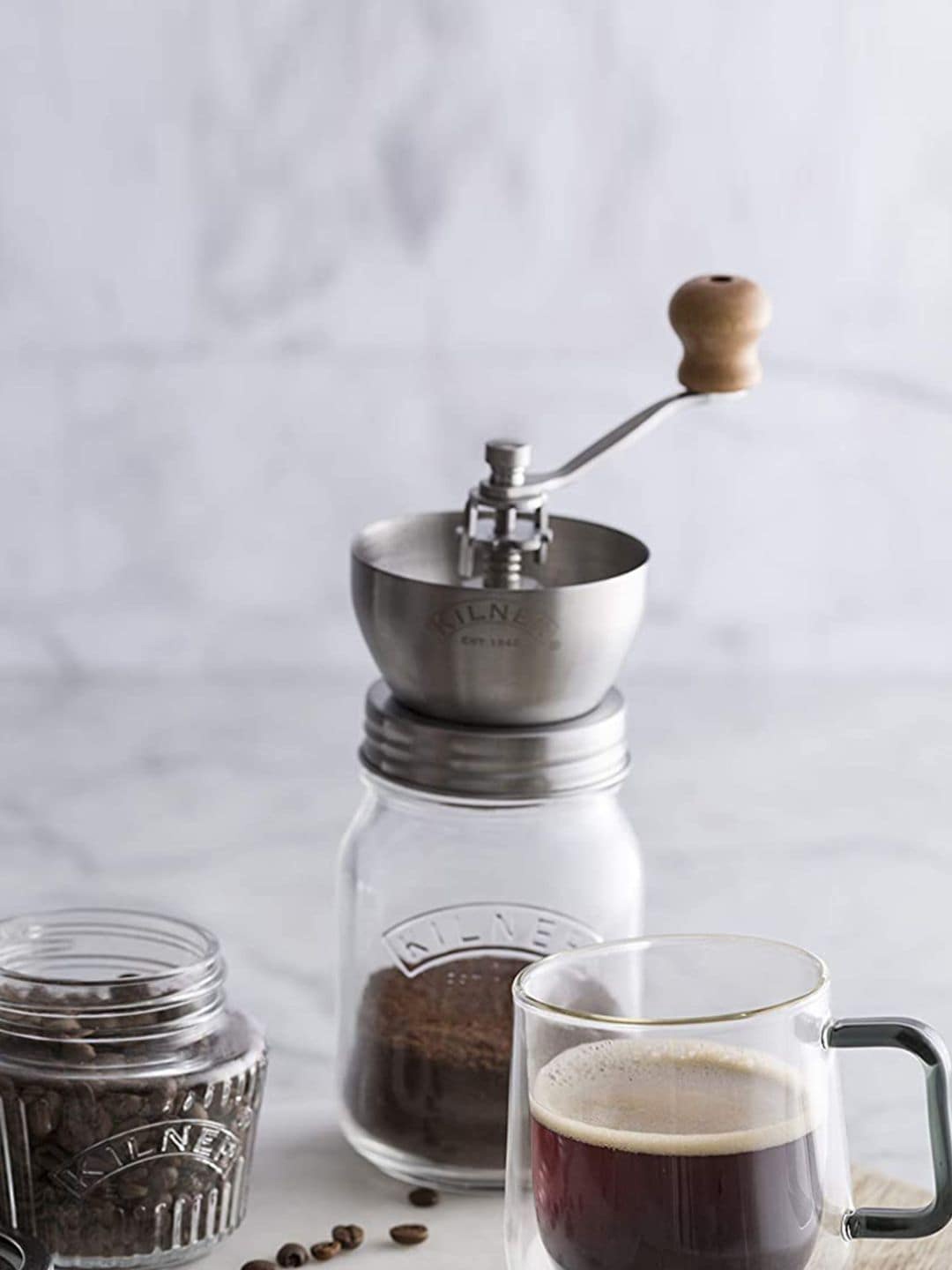 

KILNER Coffee Grinder Set, Transparent