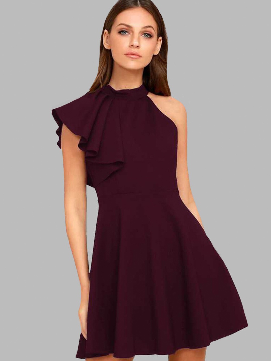 

ADDYVERO Maroon Dress