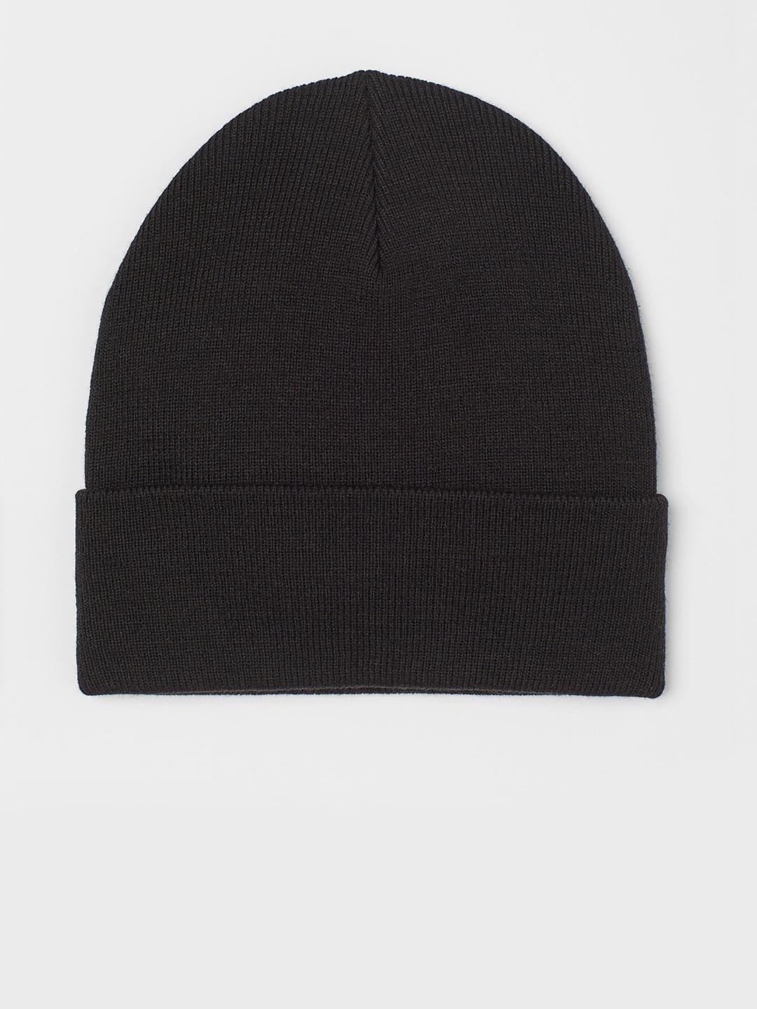 

H&M Men Black Solid Knitted Hat