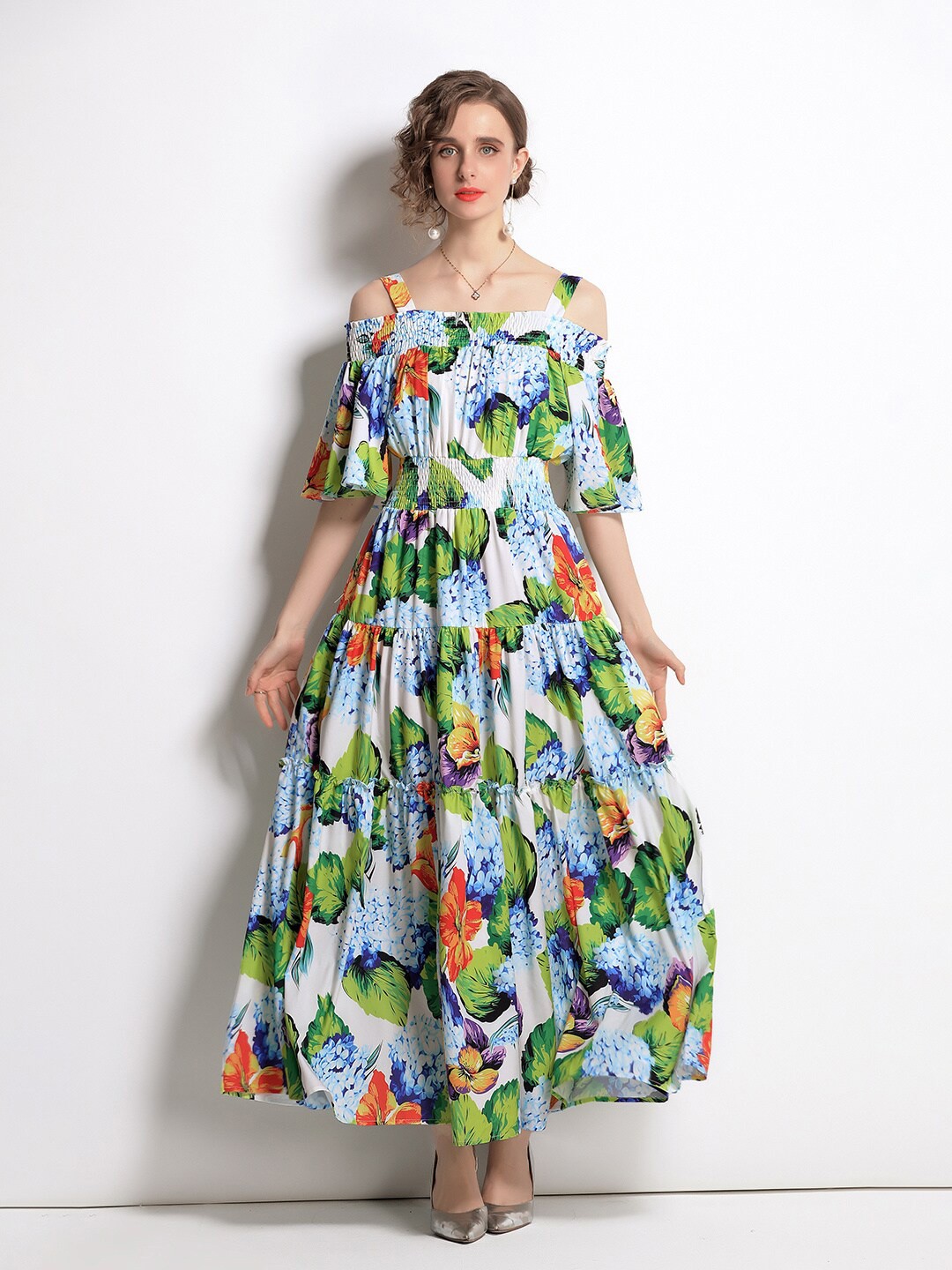 

JC Collection Multicoloured Floral Maxi Dress, Multi