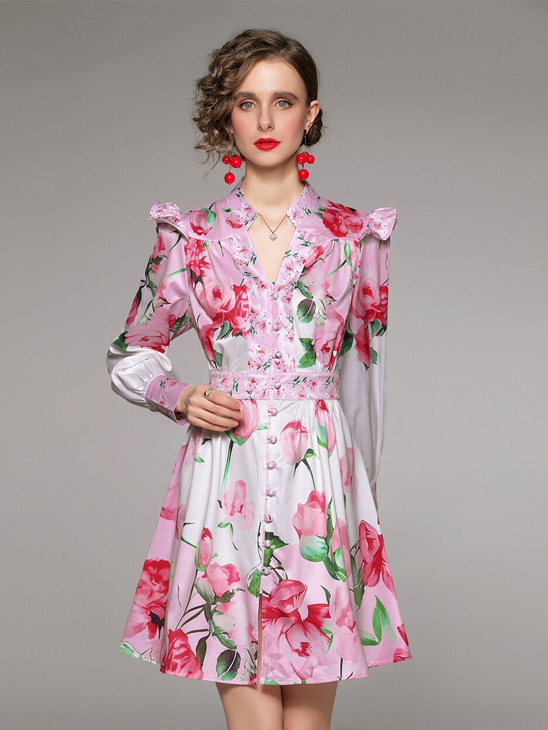 

JC Collection Multicoloured Floral Dress, Multi