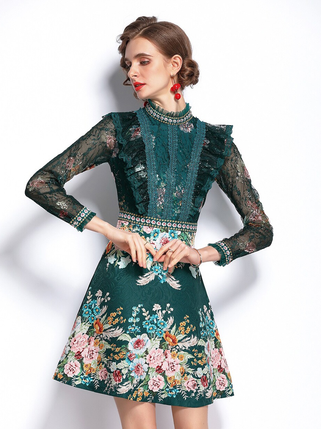 

JC Collection Multicoloured Floral Dress, Multi
