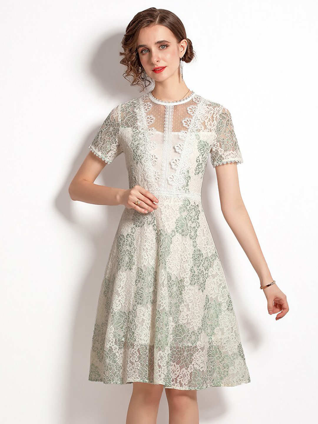 

JC Collection Green Floral Dress