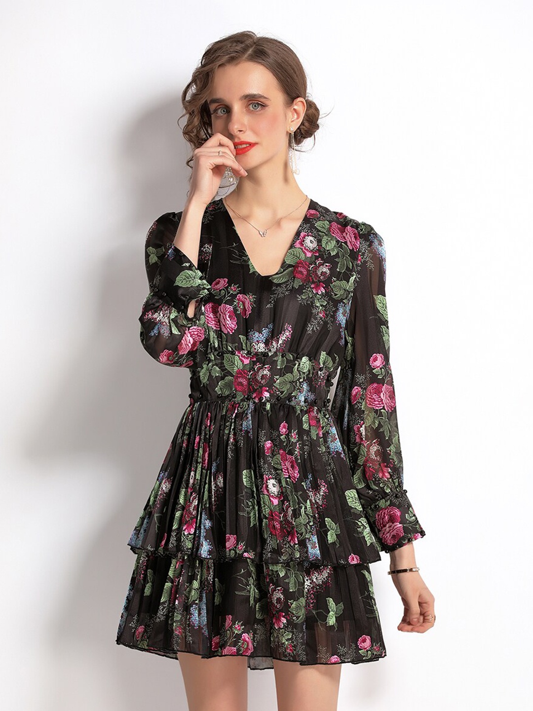 

JC Collection Multicoloured Floral Dress, Multi