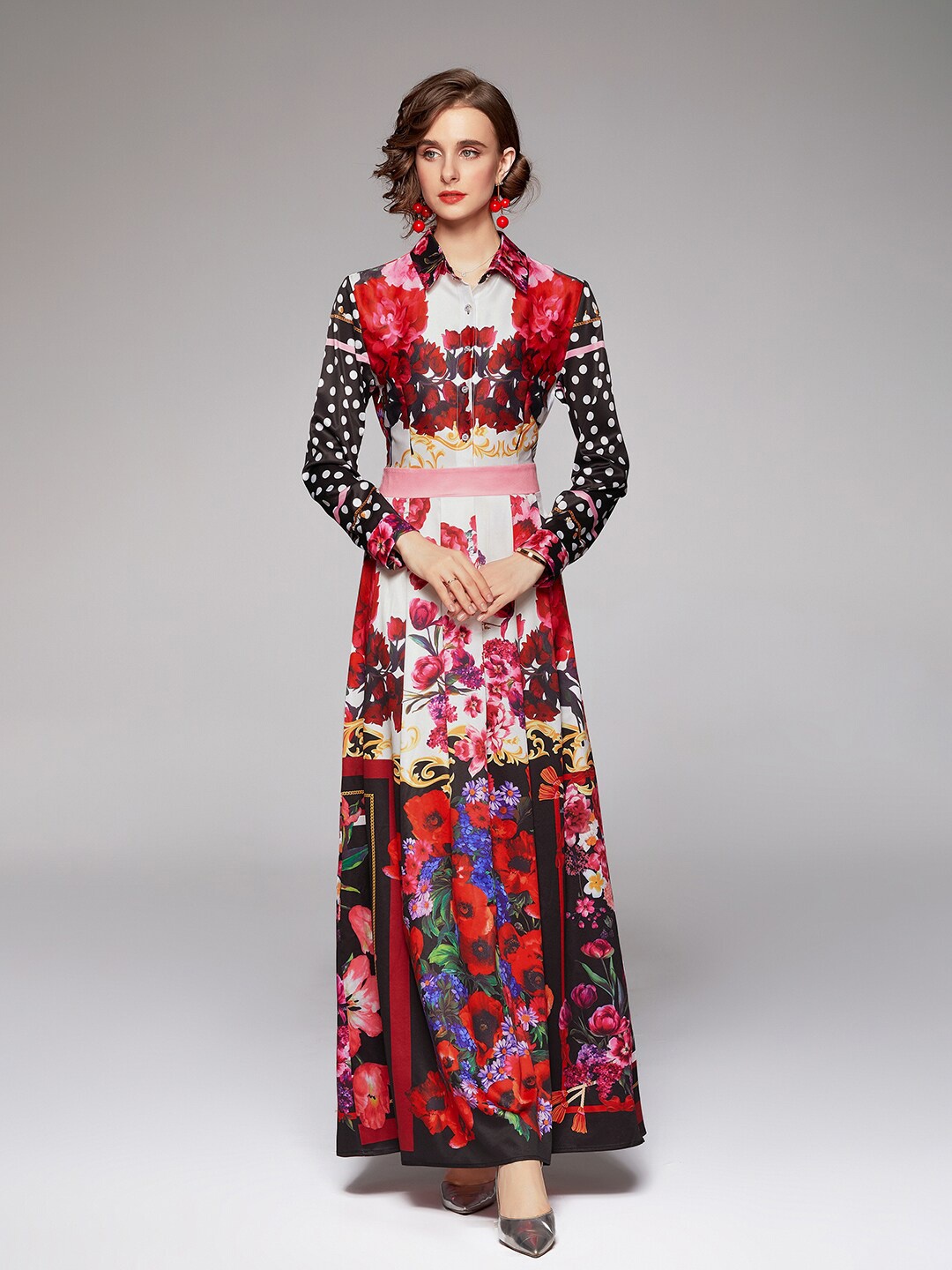 

JC Collection Multicoloured Floral Maxi Dress, Multi