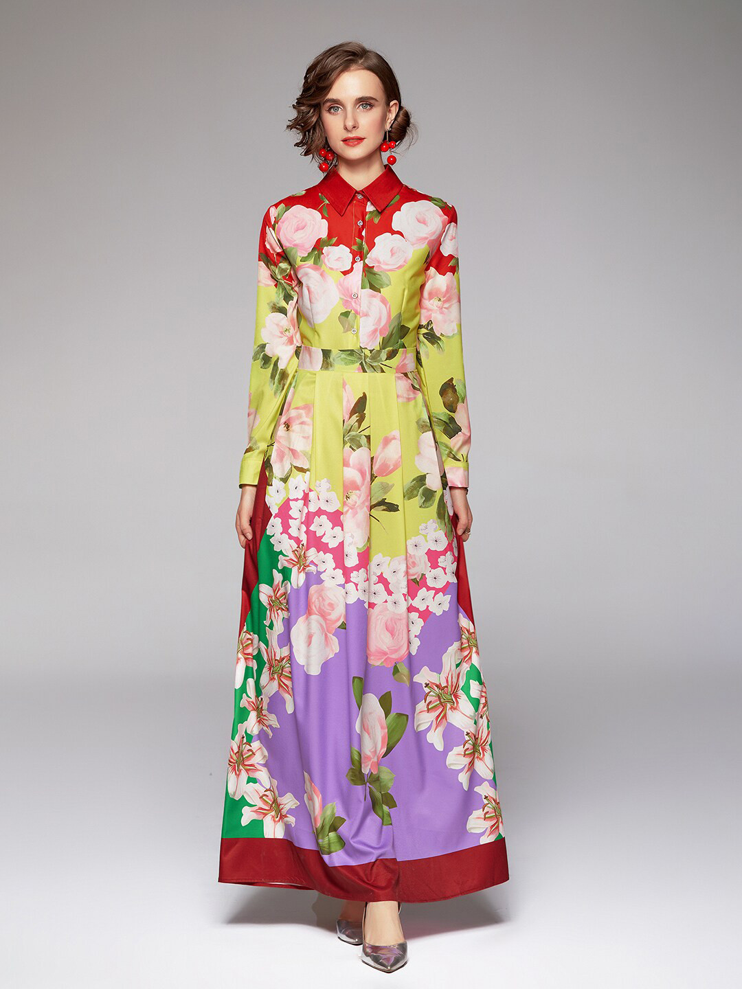 

JC Collection Multicoloured Floral Maxi Dress, Multi